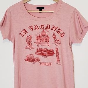 🍍J.Crew Graphic Tee- In Vacanza Italy